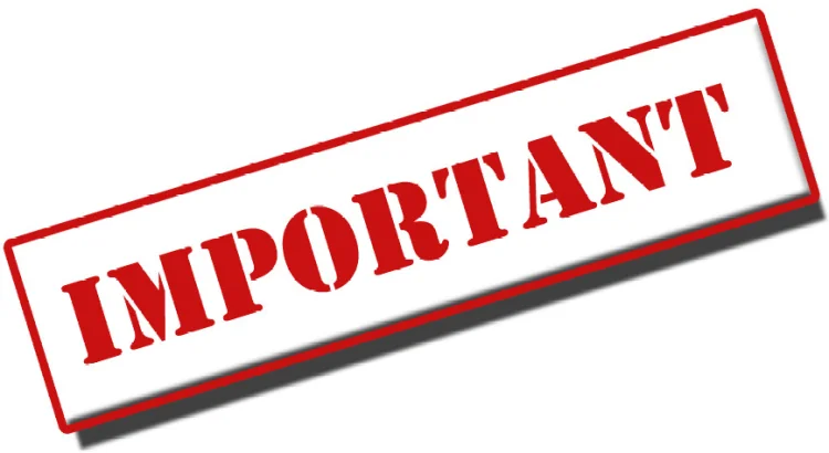 IMPORTANT ‘ROUTE’ INFORMATION UPDATE