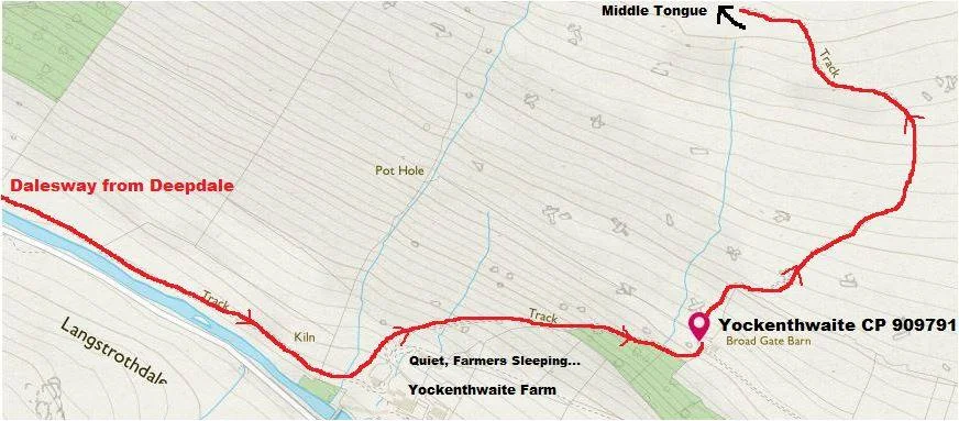 Yockenthwaite map